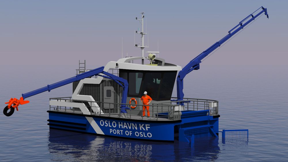 Oslo Havns nye helelektriske søppeloppsamlingsbåt skal etter planen være i drift i desember.