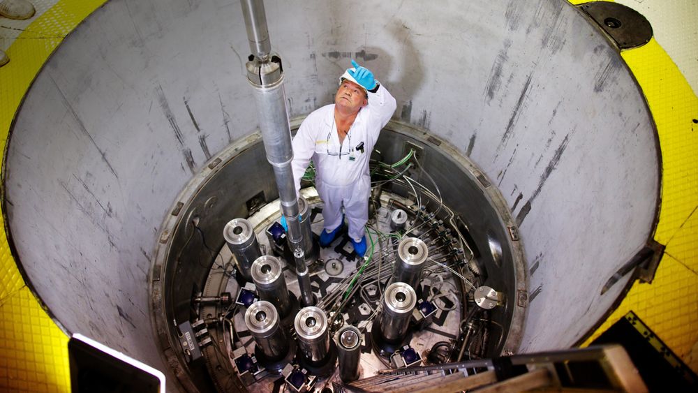 Dette er et av de få bildene som er tatt inne fra Jeep II-reaktoren på Kjeller. Det ble tatt i 2013 i forbindelse med forskning på betongstruktur i kjernekraftverk. Nå stenges reaktoren fra 1966 for godt.