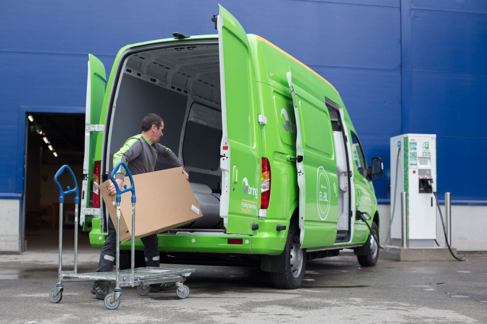 Ikea tar i bruk elektriske varebiler for hjemlevering av varer i Oslo-regionen.