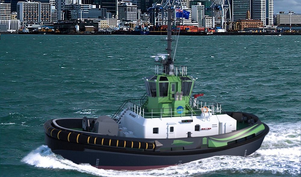 Damens elektriske taubåt av type RSD-E TUG 2513 skal brukes i havna i Auckland, New Zealand. Det blir verdens første helelektriske taubåt.