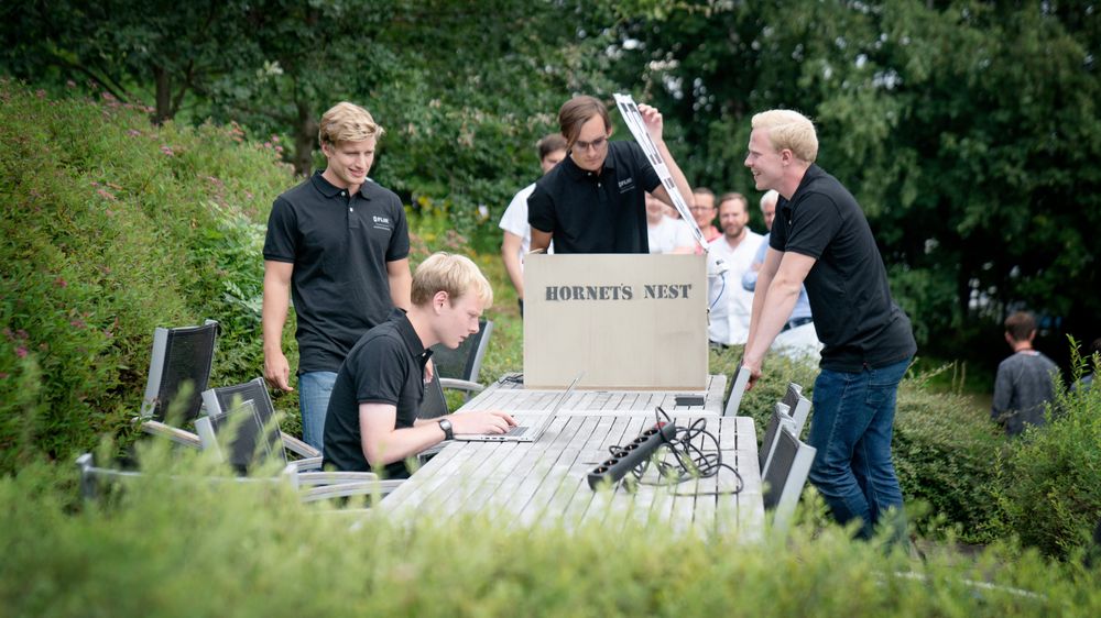Sigurd Ueland (f.v), Henrik Flemmen, Anders Fagerli og Edvard Grødem.