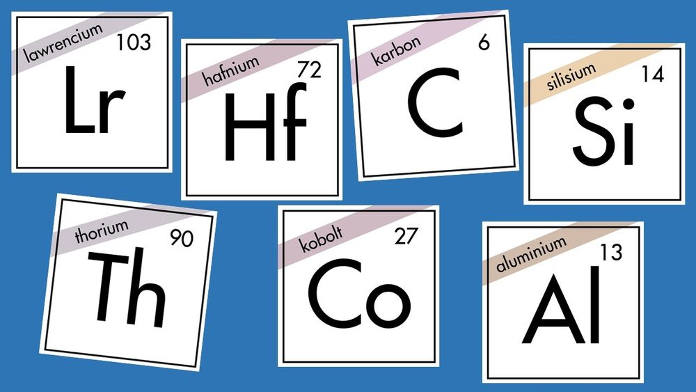 Lawrencium, hafnium, karbon, silisium, thorium, kobolt eller aluminium. Hvilket grunnstoff er din favoritt?