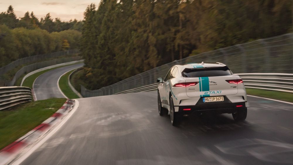 Jaguar I-Pace har fått nytt liv som hastetaxi på Nürburgring. 