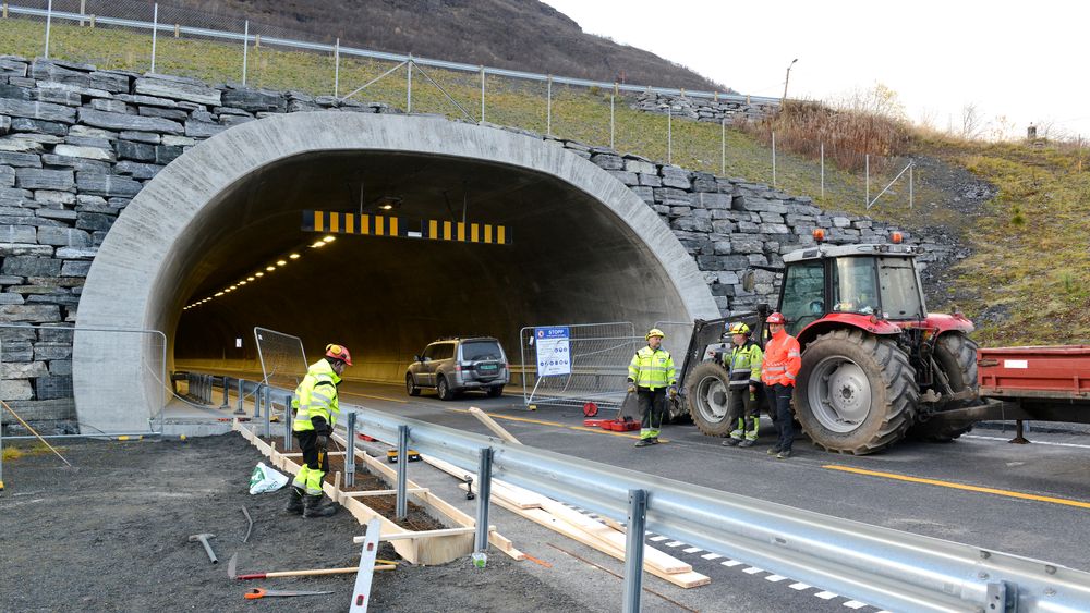 Like før åpningen av prosjektet i 2019. Bare finpussen gjenstår før snora kan klippes.