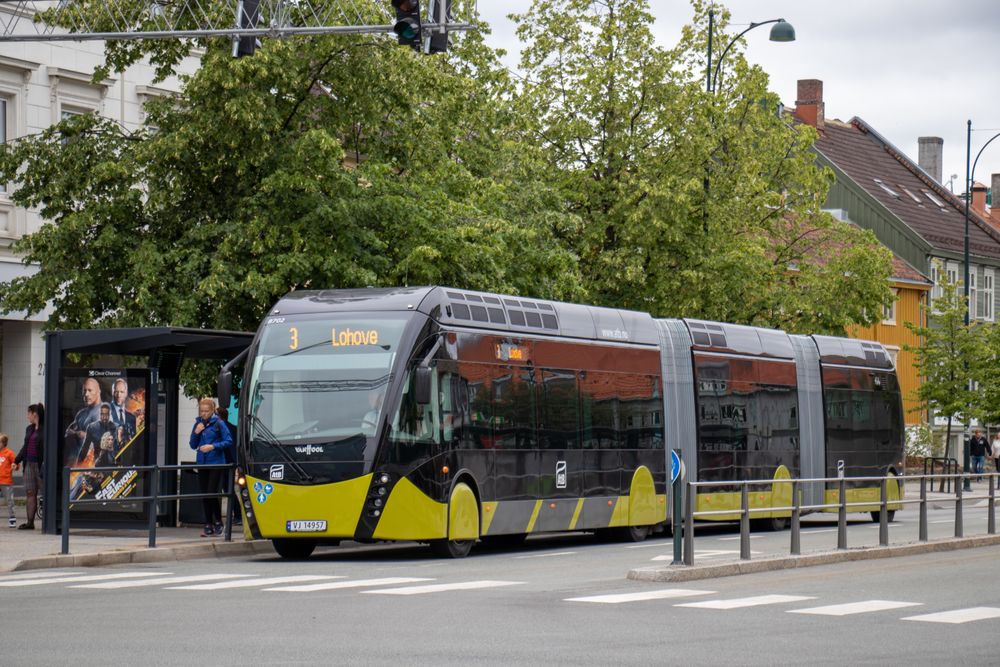 Metrobussen i Trondheim.