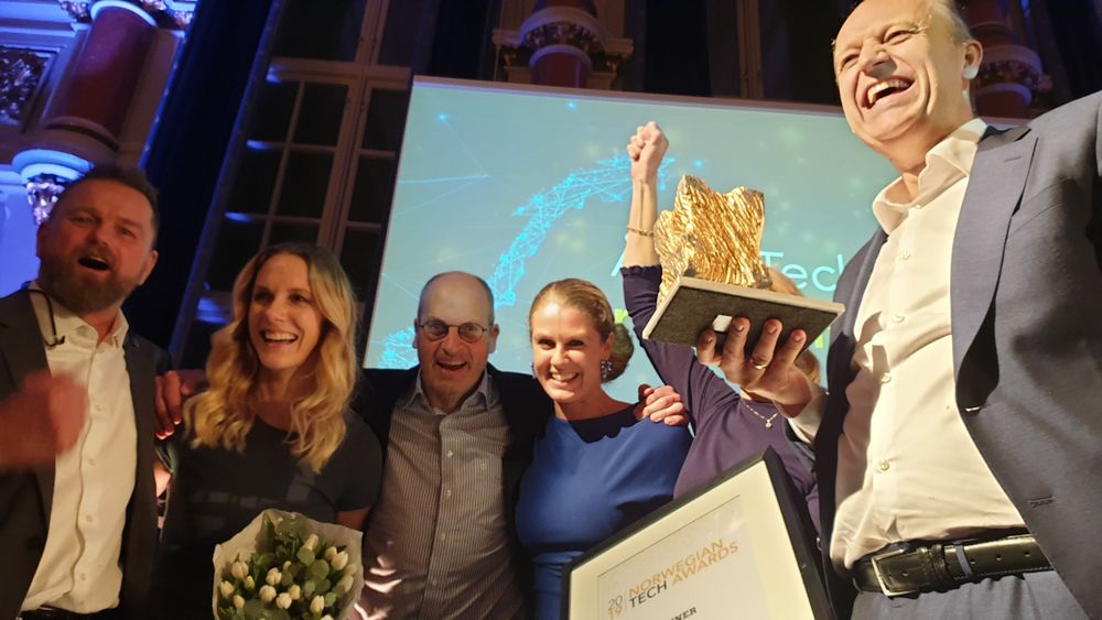 Nordic Semiconductor ble tildelt hovedprisen under Norwegian Tech Awards 2019.