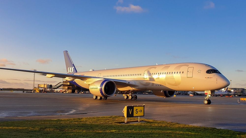 SAS-flyet «Ingegerd Viking» på Kastrup 29. november. Onsdag flyr A350-flyet til Norge for første gang.
