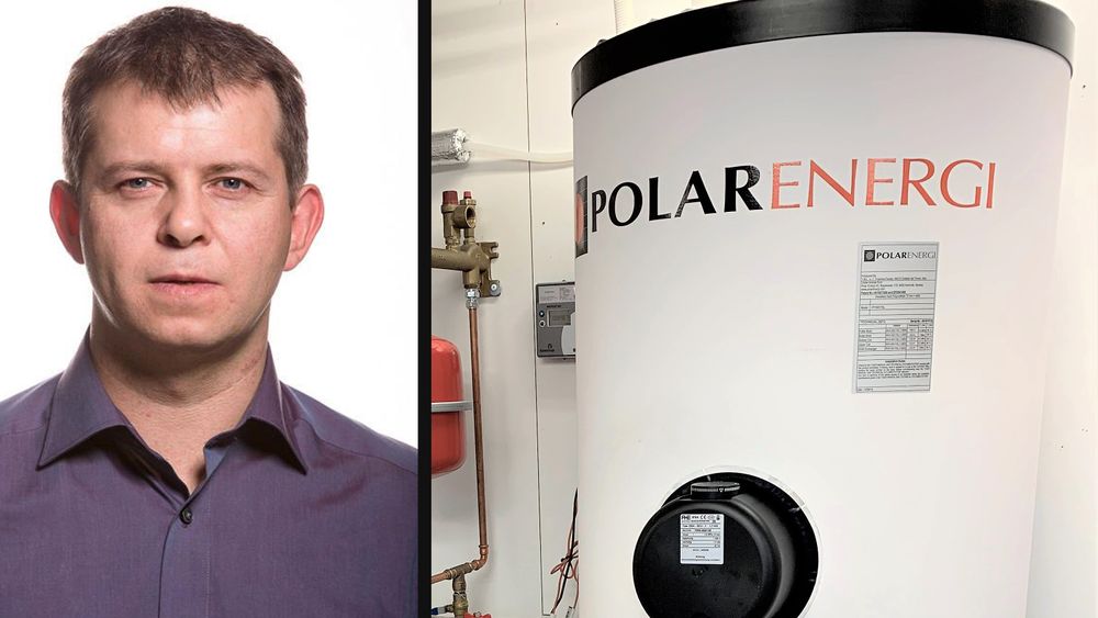 Lars Hansen fikk ideen til det nye varmepumpe-systemet i 2003. Tankene til Polar Energi produseres i Abruzzo-regionen i Italia.