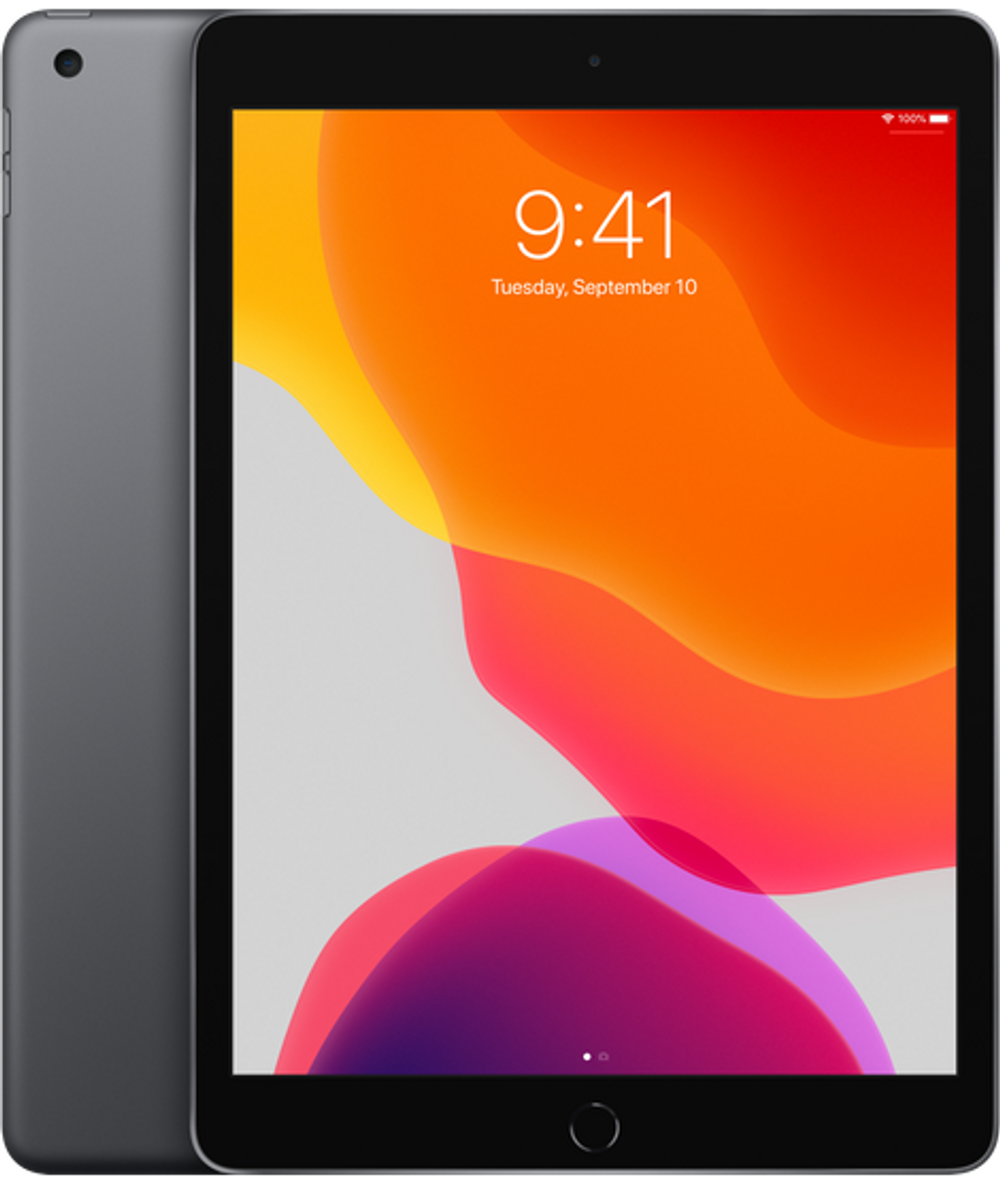 Apples nye iPad. Her har Apple endelig tatt spranget fra 9,7 til 10,2 tommers skjerm.