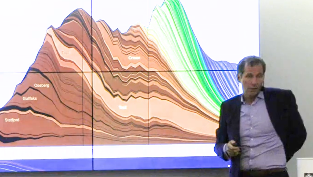 Jarand Rystad forventer rekordproduksjon fra norsk olje og gass i 2024. Han innledet på TUs seminar om det norske oljeeventyret 50 år etter Ekofisk.