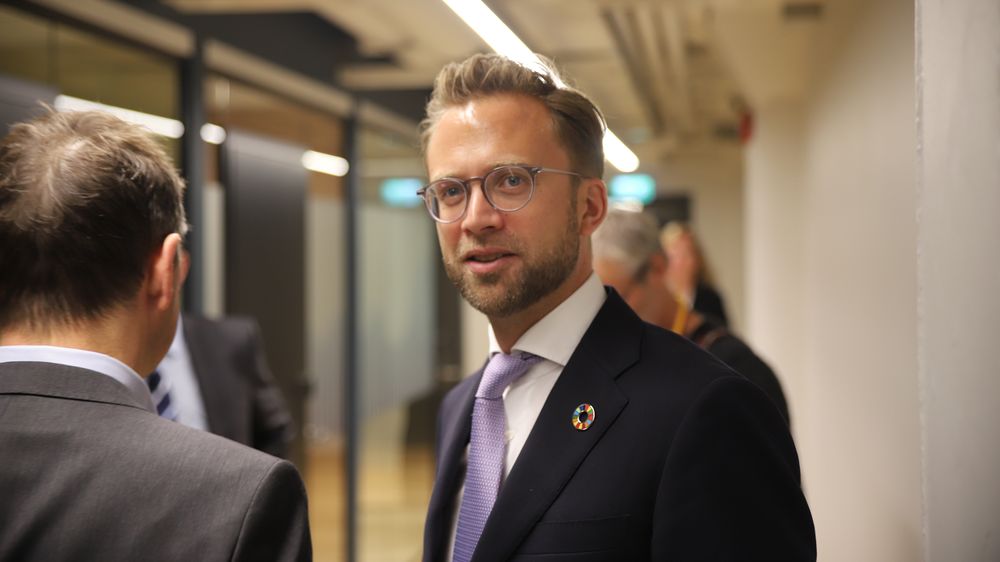 Digitaliseringsminister Nikolai Astrup (H). Bilde tatt ved åpningen av Nasjonalt cybersikkerhetssenter NCSC november 2019 i Oslo.