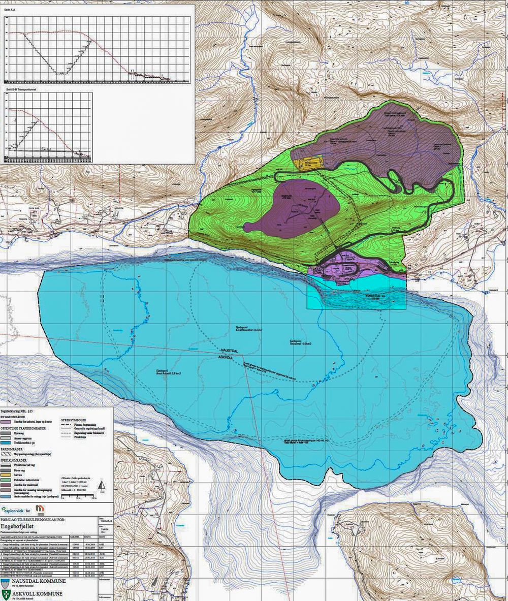 Planen: Soneplan over gruva og området for undervannsdeponiet
