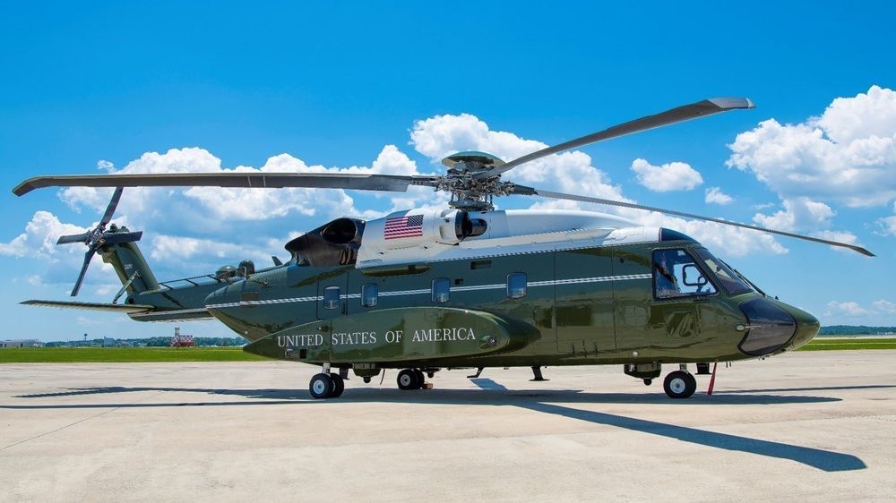 Sikorsky VH-92A-helikopter på Naval Air Station, Patuxent River.