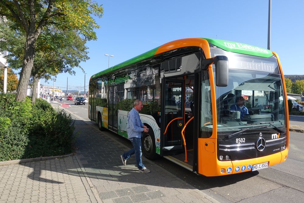 Heidelberg har nå tre elektriske busser, men skal kjøpe inn 30 nye i løpet av året.