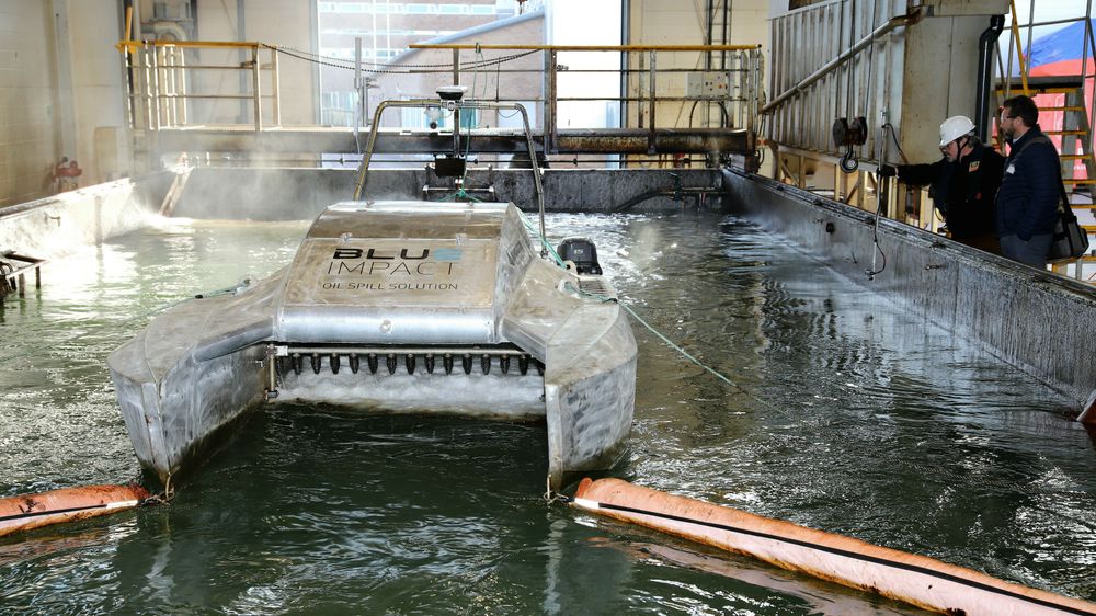 Vorax ble testet på flere typer olje, både tungolje og marin diesel i testbassenget til Kystverke i Horten.