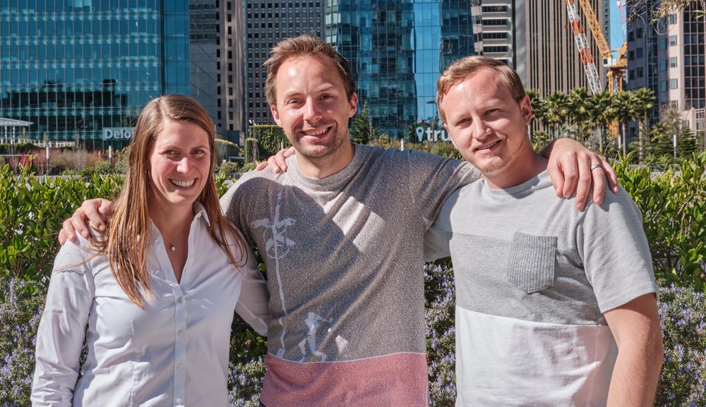 Teamet i Megacool skulle ønske de så flere nordmenn i Silicon Valley. Fra venstre: Aurora Klæboe Berg, Tarjei Husøy, Eivind Solbakken.