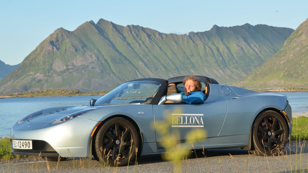 Frederic Hauge var først med Tesla i Norge. Bellona-roadsteren har byggenummer ti.