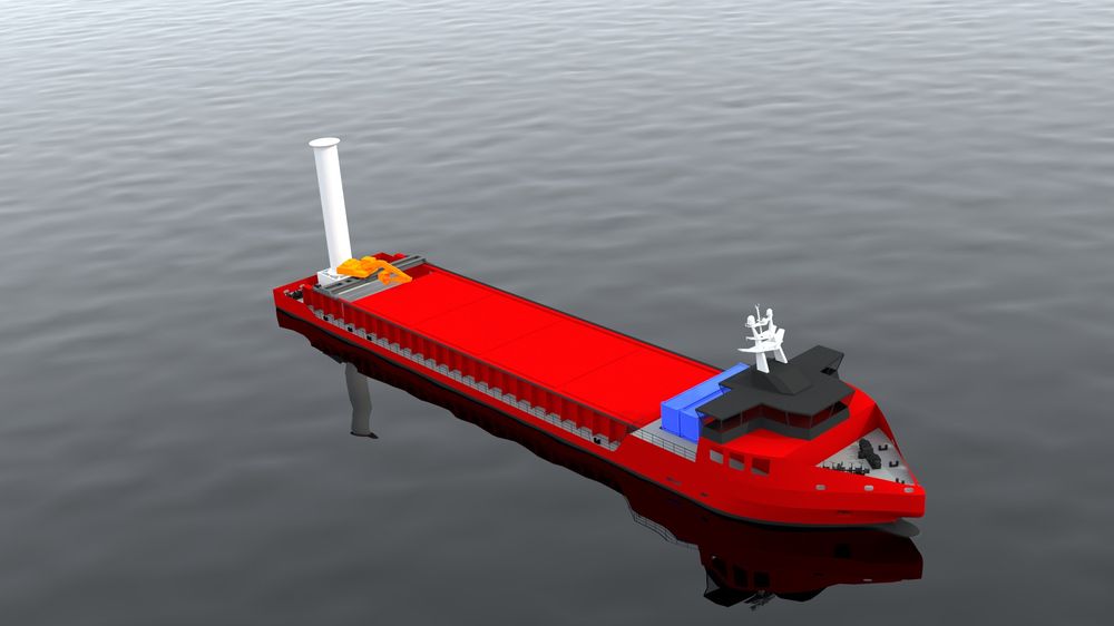 Modulbasert, selv-lossende bulkskip. Lengden kan variere mellom 60-120 meter.