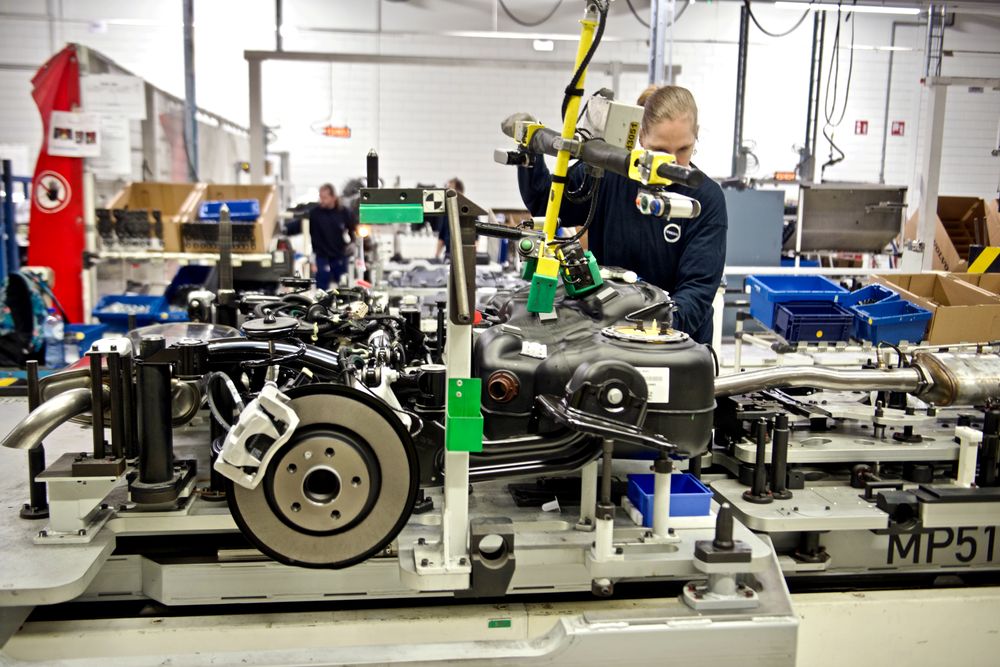 Ved Volvo-fabrikken i Gent tror de hver 10. bil de produserer blir elektrisk.