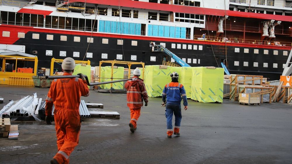 Kleven verft i Ulsteinvik i Møre og Romsdal. Green Yard Group overtar verftet, som gikk konkurs tidligere denne måneden.