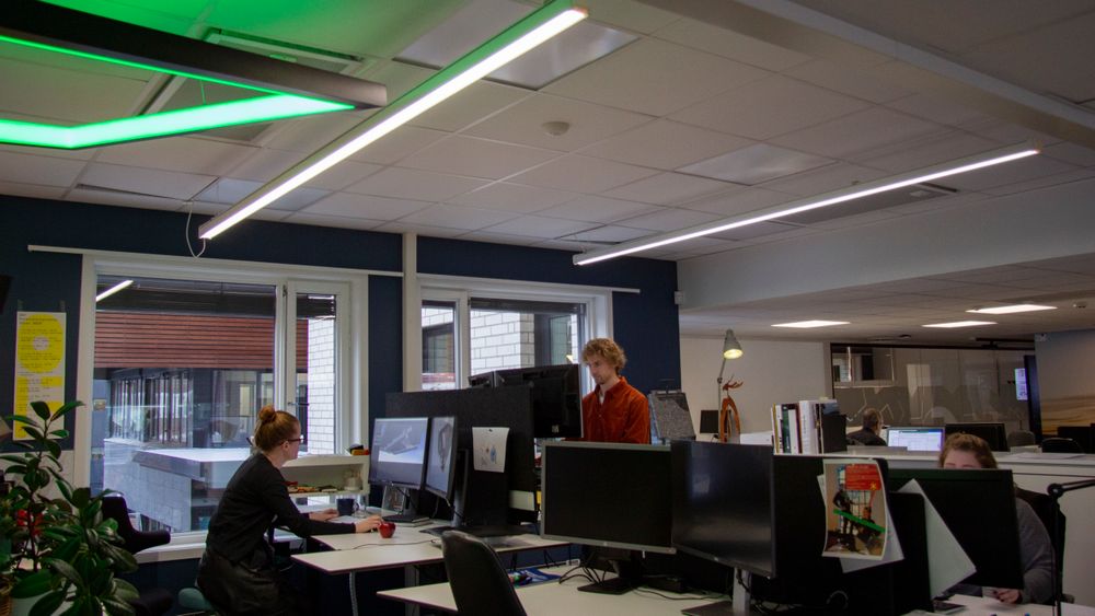 I ÅF Lighting/Light Bureaus egne kontorlokaler tester de ut lyskonsepter på sine egne medarbeidere før de setter dem ut i livet.