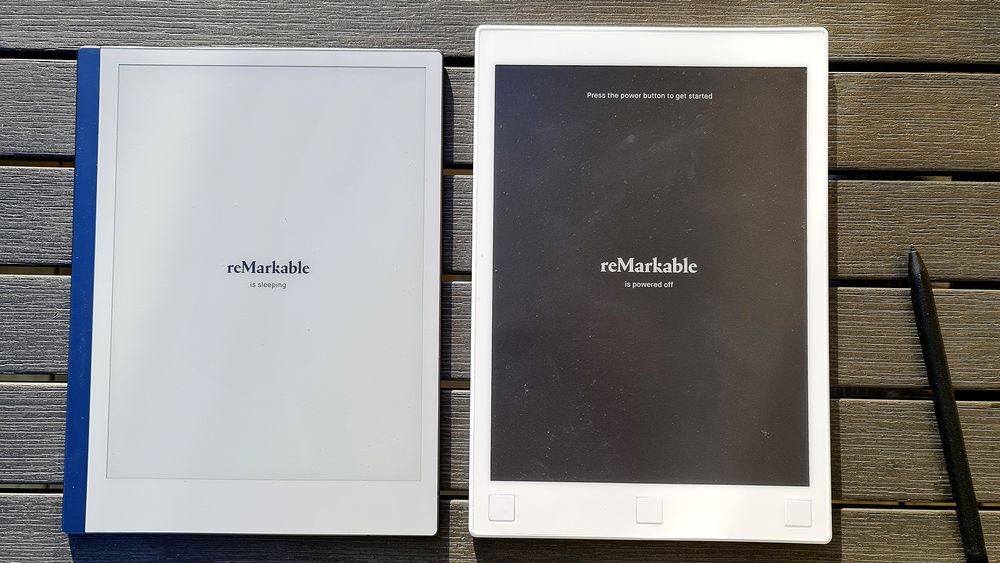 Betydelig oppgradert: Nye reMarkable 2 er en imponerende oppgradering av den første modellen til det norske selskapet. Mye tynnere, raskere, mye lenger batterilevetid, men litt tyngre på grunn av mer bruk av metall.
