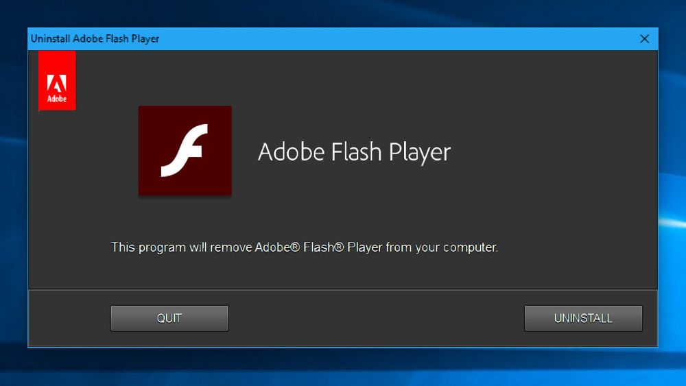For de fleste blir det snart mulig å avinstallere Flash Player som er en del av Windows, riktignok med et annet verktøy enn dette.