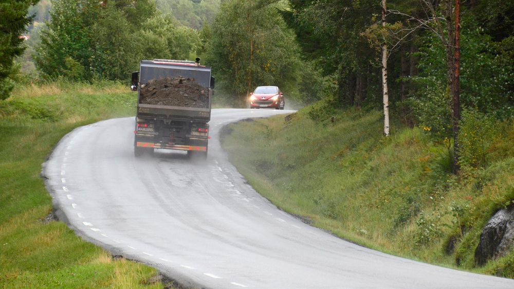 Slik ser det ut på dagens E39 Leirvika-Renndalen.