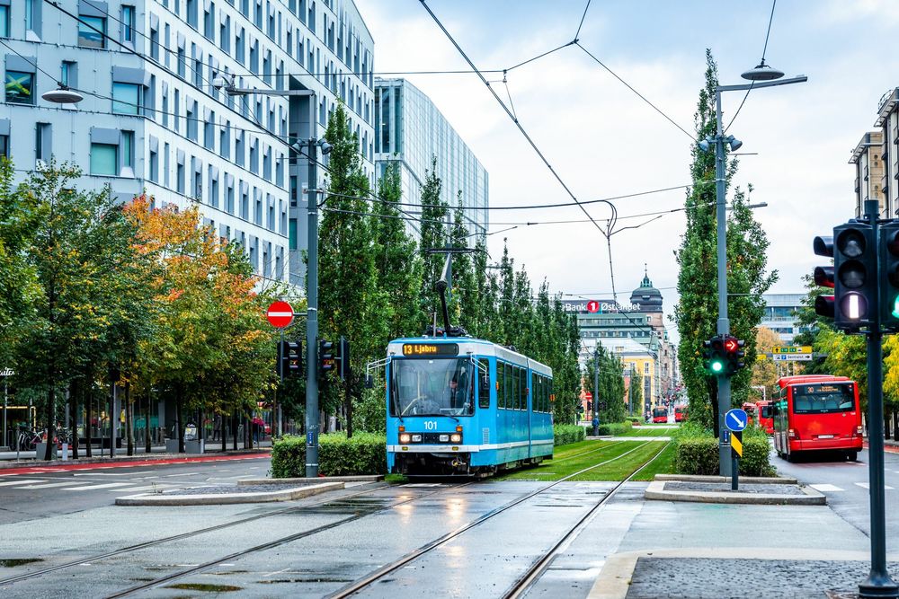 Historisk åpning av trikk på ny trikketrasé mellom Gamlebyen og Bjørvika mandag 5. oktober 2020.