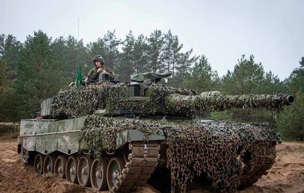 Leopard 2A4 fra TF TMBN som gikk til topps i stridsvognkonkurransen i Latvia.