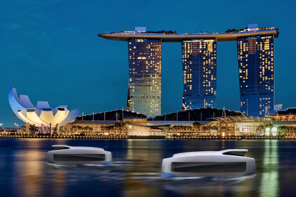 Singapore og andre asiatiske storbyer ved elver og ved sjø kan utnytte vannet til transport i høyere grad enn  dag. 