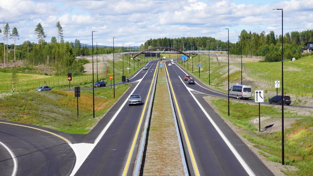  Riksvei 3/25 er et av prosjektene til Statens vegvesen som har pågått uten koronastopp i 2020.