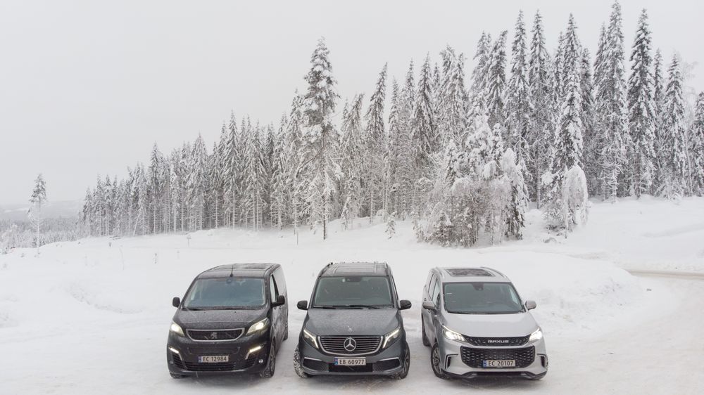 Elbiltest januar 2021. flerbruksbiler, varebiler.