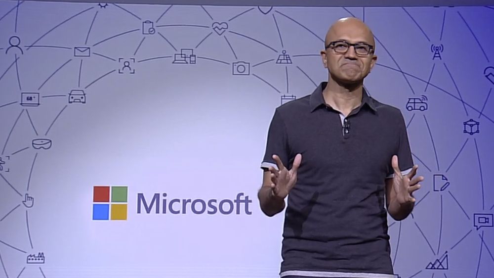 Toppsjef, og nå styreleder, i Microsoft: Satya Nadella.
