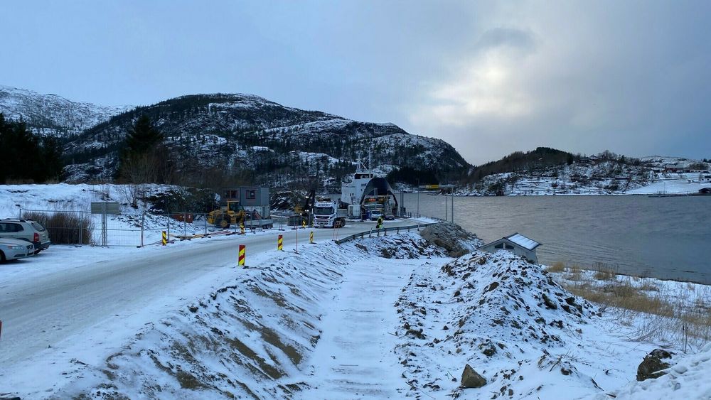 Ny ferjekaibru og oppstillingsplass på Levang skal stå ferdig mot slutten av året