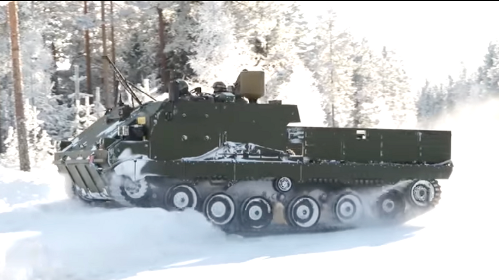 ACSV-prototypen på vintertesting på Rena tidligere i vinter.