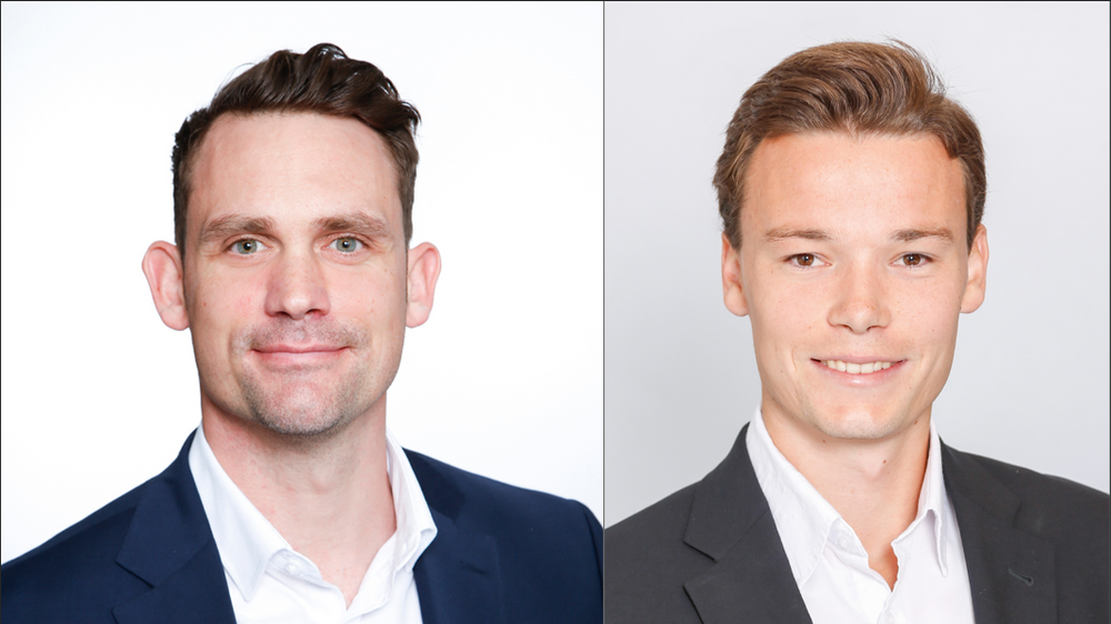 Fra venstre: Consulting Manager Christian Mellbye og Business Consultant Øystein Giæver i Sopra Steria.