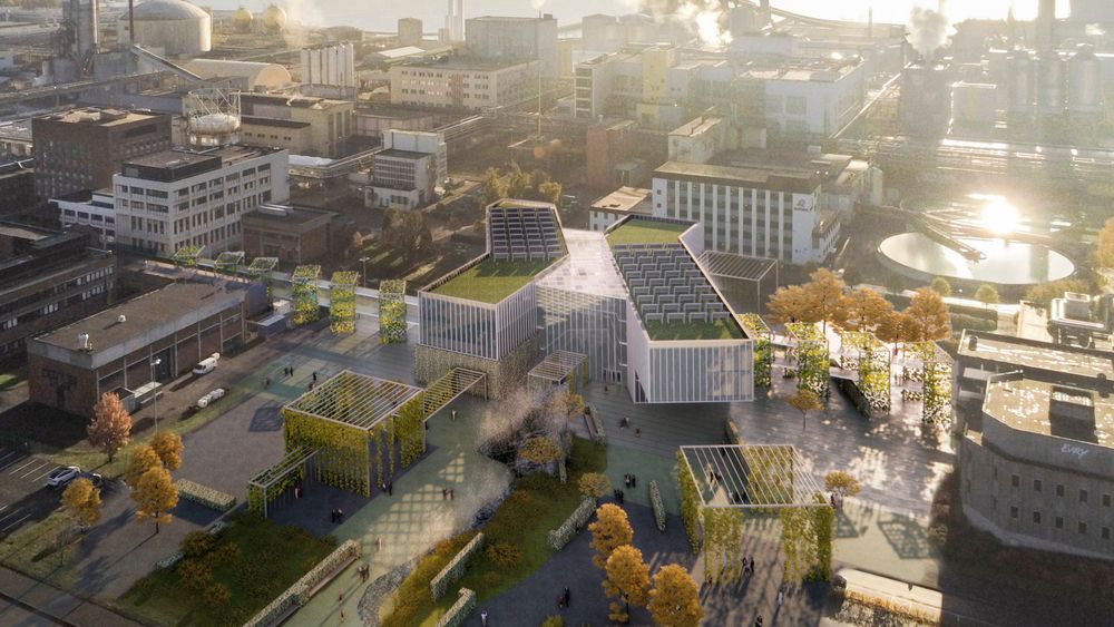 Herøya Industripark AS utvider og bygger Seidr, et større sted for industriell innovasjon og teknologi i Norge. Arkitektskisse av Børve Borchsenius Arkitekter AS og Arkitektgruppen Cubus AS.