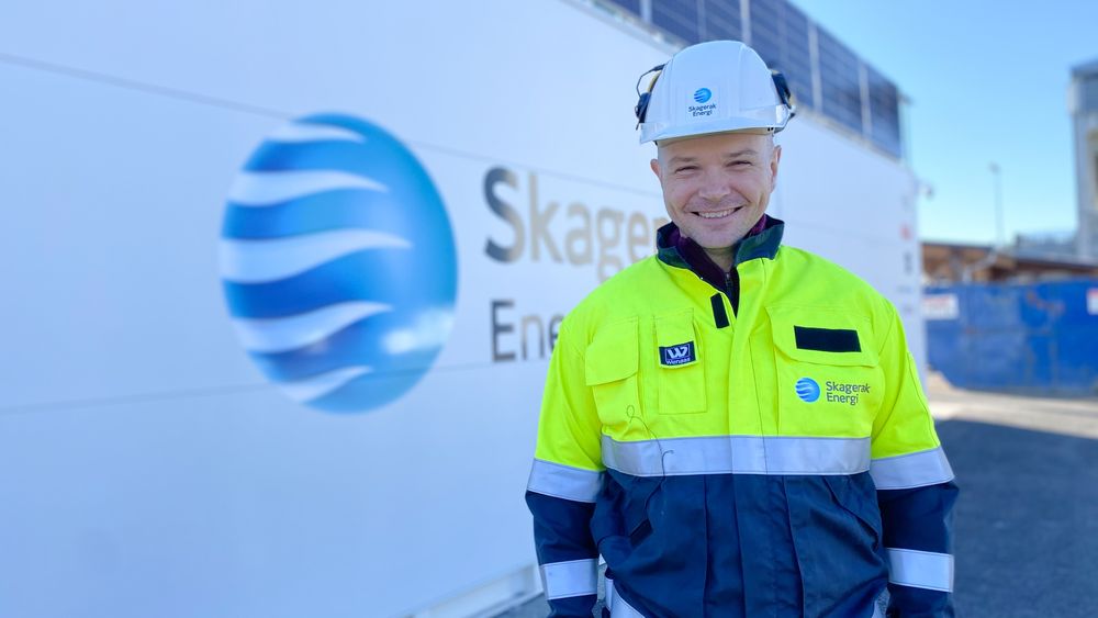 Kenneth Andersen i Skagerak energi leder pilotprosjektet som skal utvikle et høykapasitetsbatteri for bygge- og anleggsmaskiner.