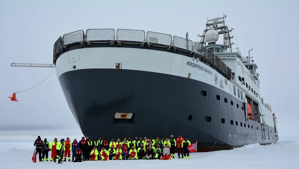 Havforskningsfartøyet Kronprins Haakon er er blant fartøyene som brukes i nordområdene.