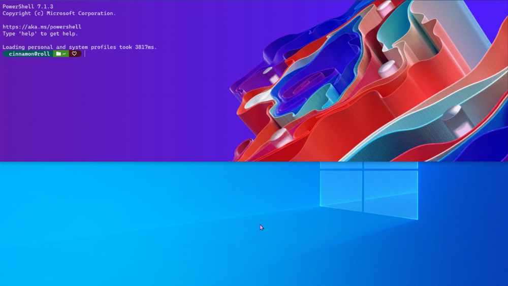Windows Terminal skal få quake-modus. Da dekker vinduet i utgangspunktet den øvre halvdelen av skjermen.