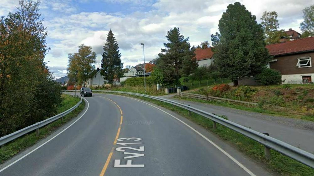 Fylkesvei 213, like ved Åretta i Lillehammer.