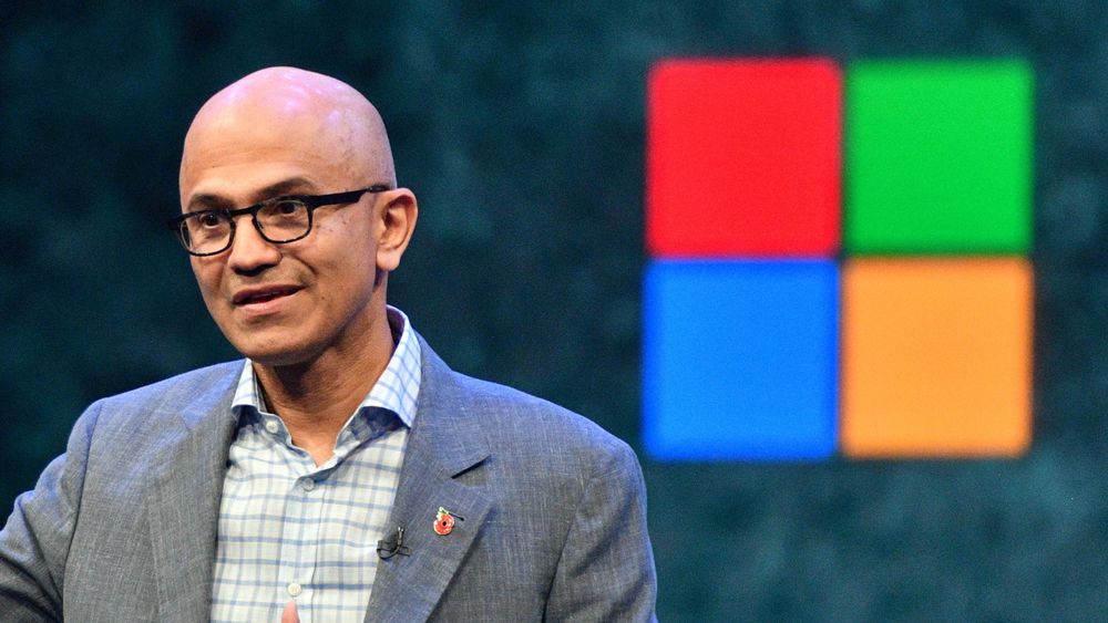 Microsoft-sjef Satya Nadella skal selv presentere den store Windows-nyhet selskapet skal komme med den 24. juni 2021. Her er han fotografert i London i 2018.