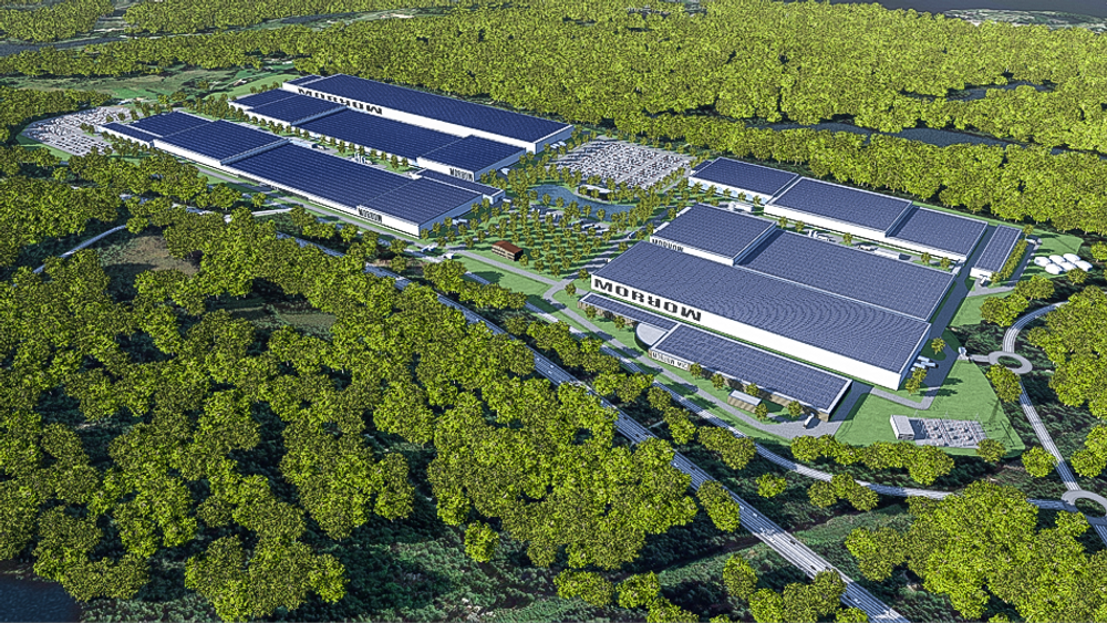 Gigantisk: Når fabrikken ved Arendal står helt ferdig i 2027 vil den blir godt synlig fra E18.