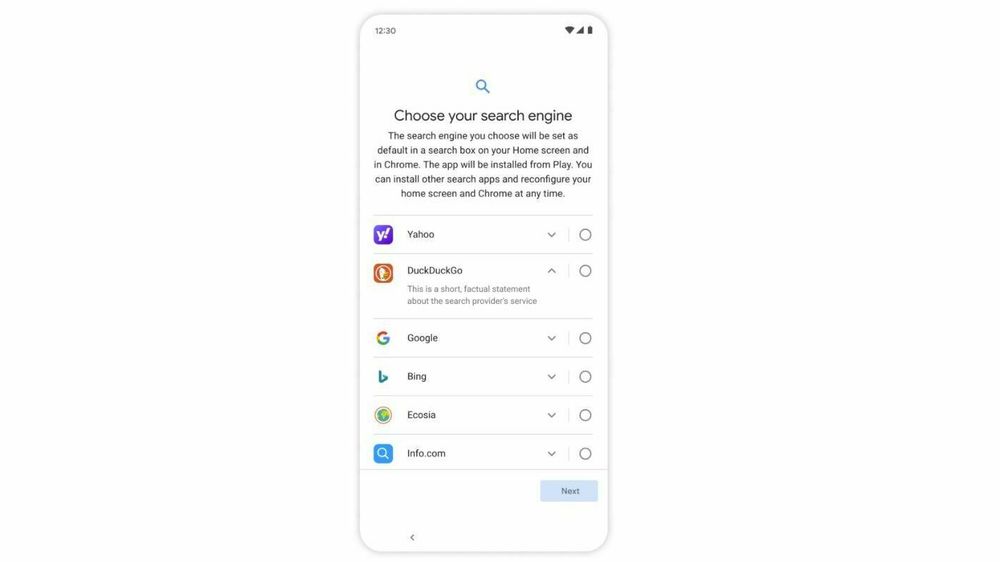 Google gjør listen over søkemotorer i Android lengre etter langvarig dialog med EU.