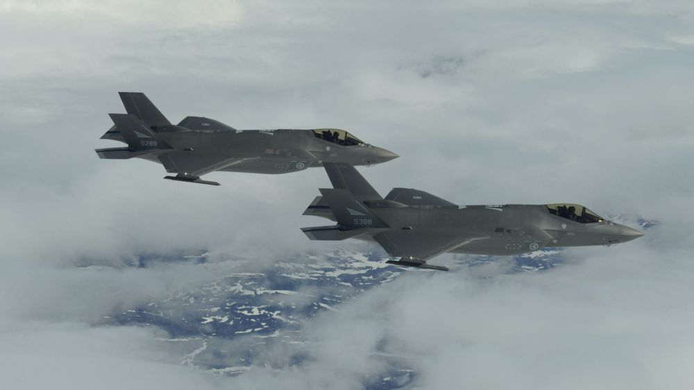 To norske F-35A under øvelsen ACE-21.