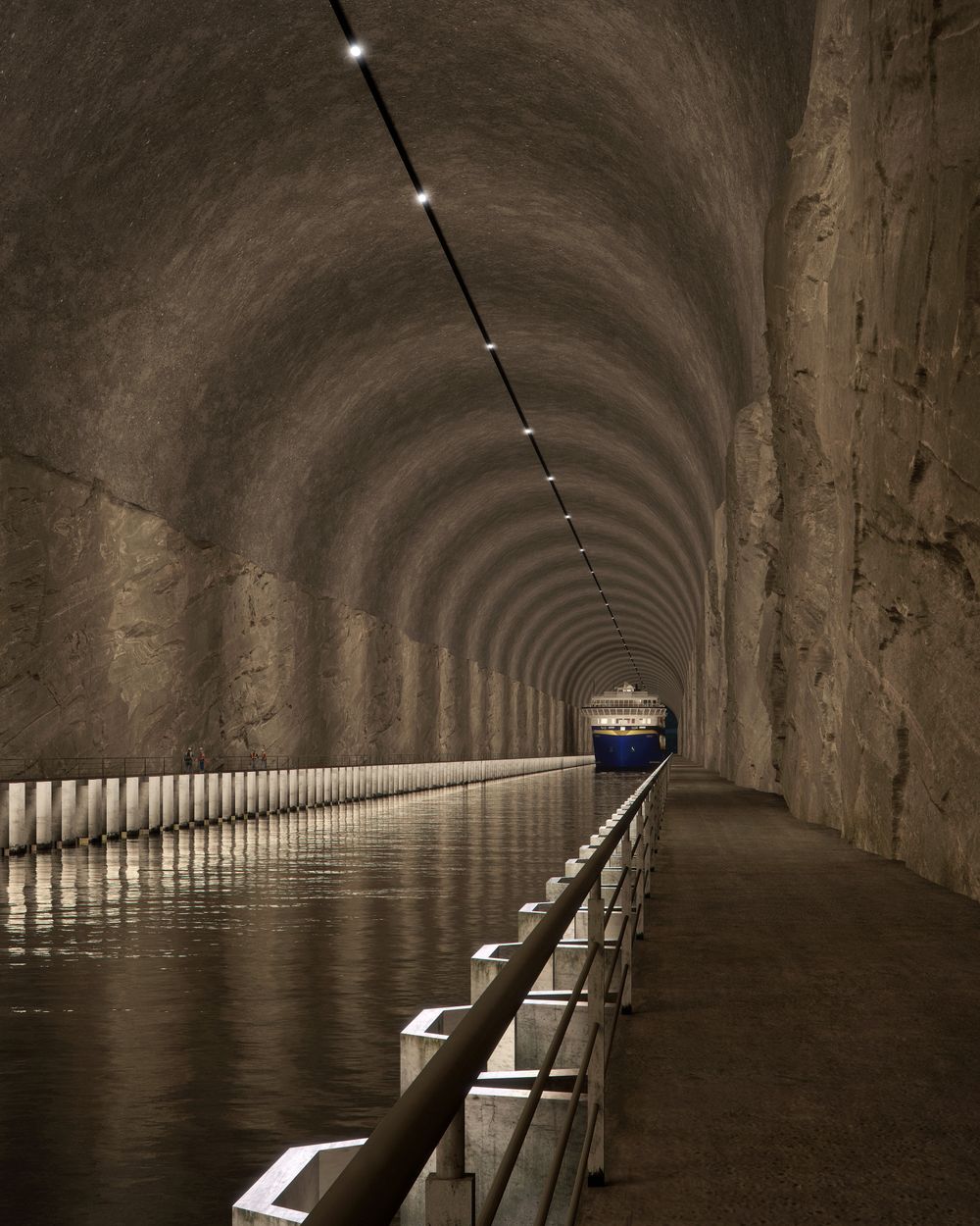 Havila Kystruten vil seile gjennom Stad skipstunnel og regner med at den 1,7 kilometer lange tunnelen blir en attraksjon. 