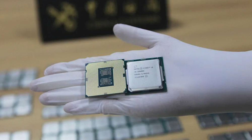 Beslaglagt Intel CPU.