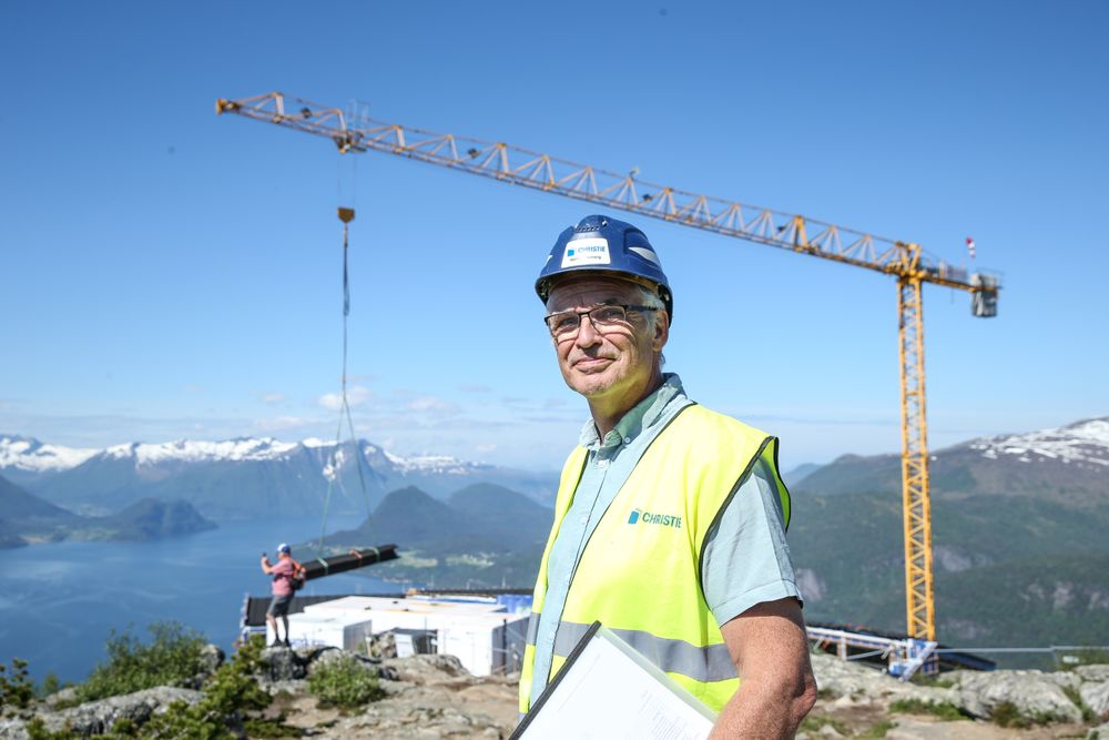 Bjørn Idar Homlong i Christie & Opsahl er prosjektleder for utbyggingen av Romsdalsgondolen.