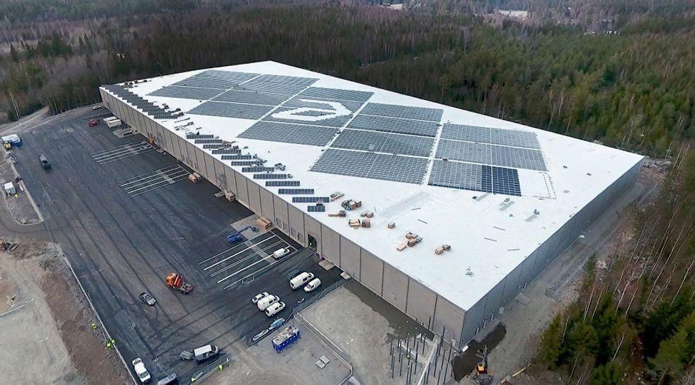 Transportsentralen til farmasiselskapet Apotea i Morgongåva leverer 1,5 GWh med elektrisitet hver år.
